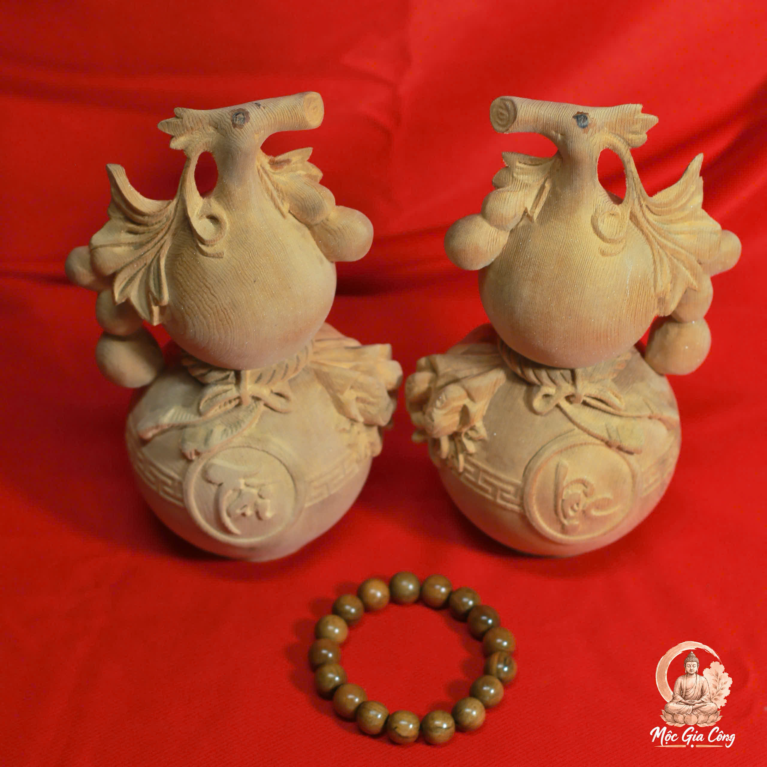 Hồ Lô May Mắn Gỗ Ngọc Am 2