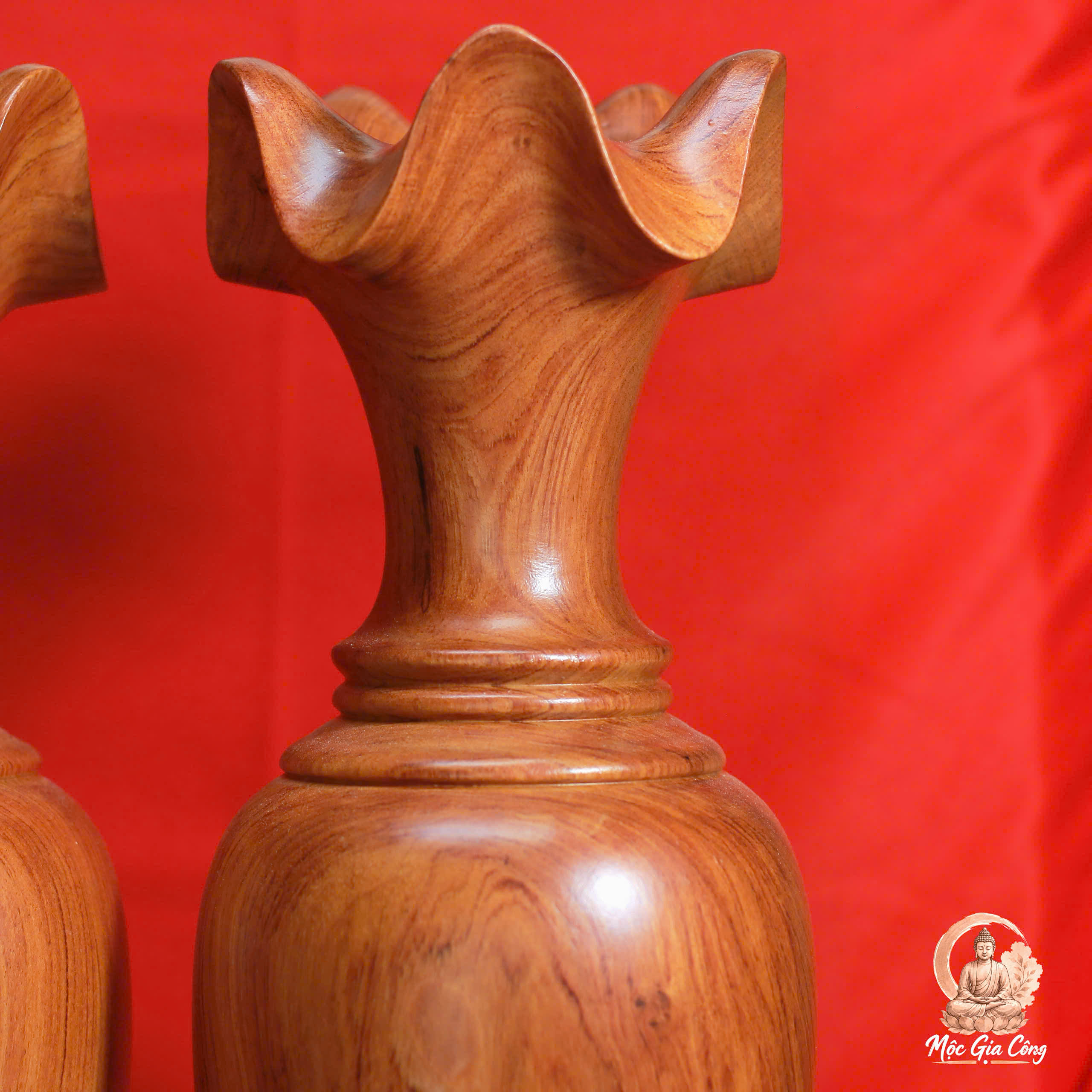 Lục Bình Trơn Gỗ Hương Đá 4