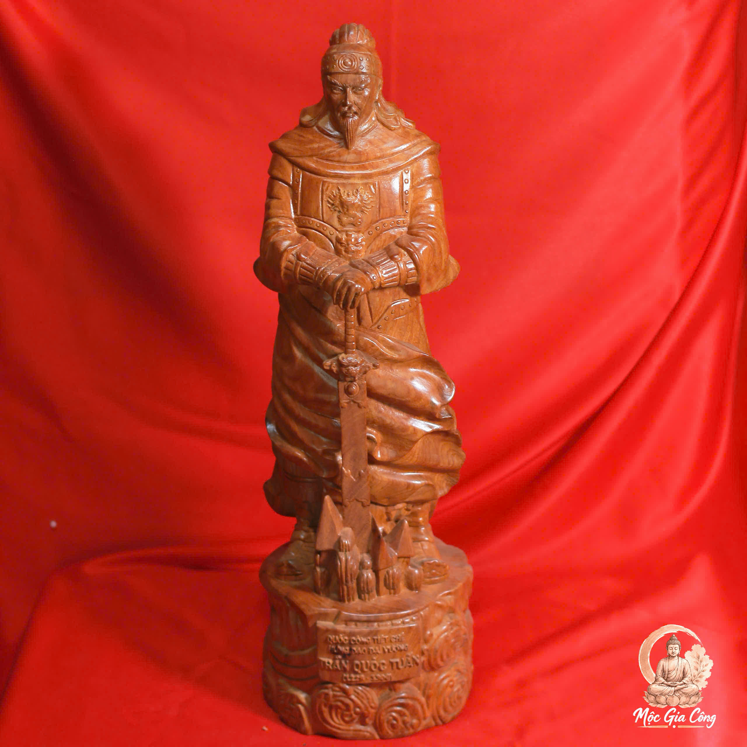 Hưng Đạo Đại Vương Trần Quốc Tuấn Gỗ Hương Đá 5