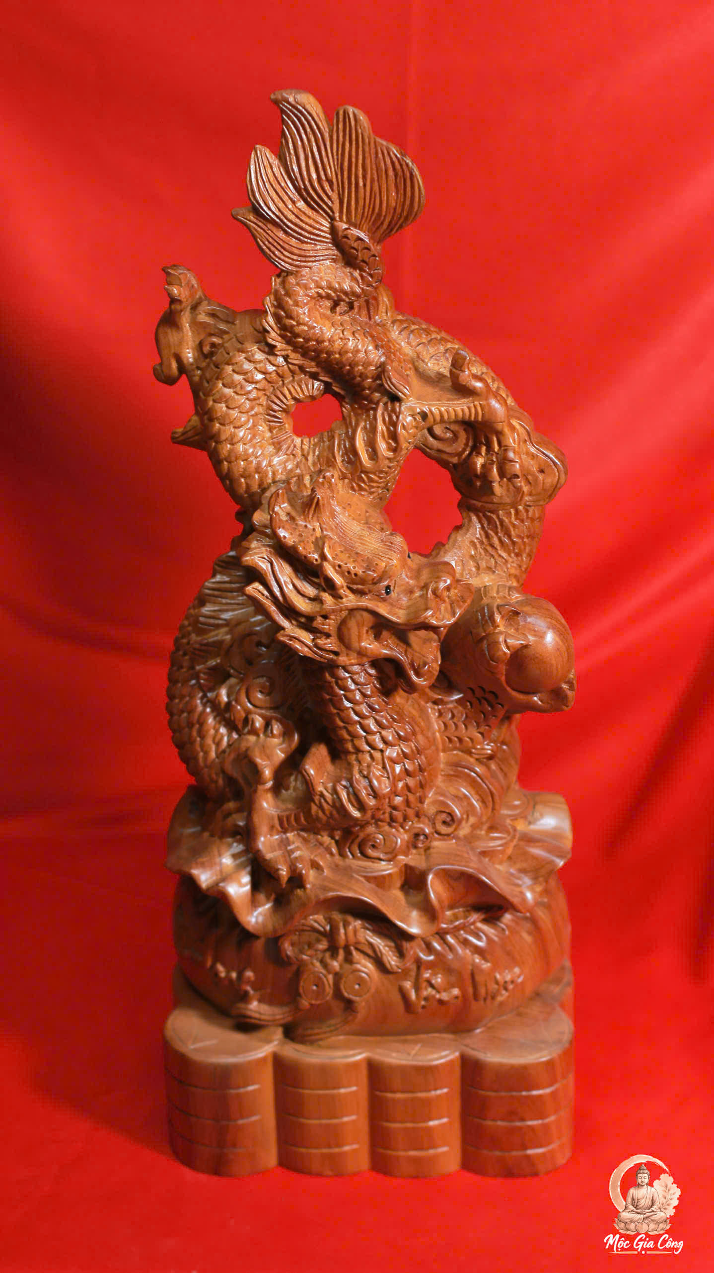 Rồng Uy Long Gỗ Hương Đá
