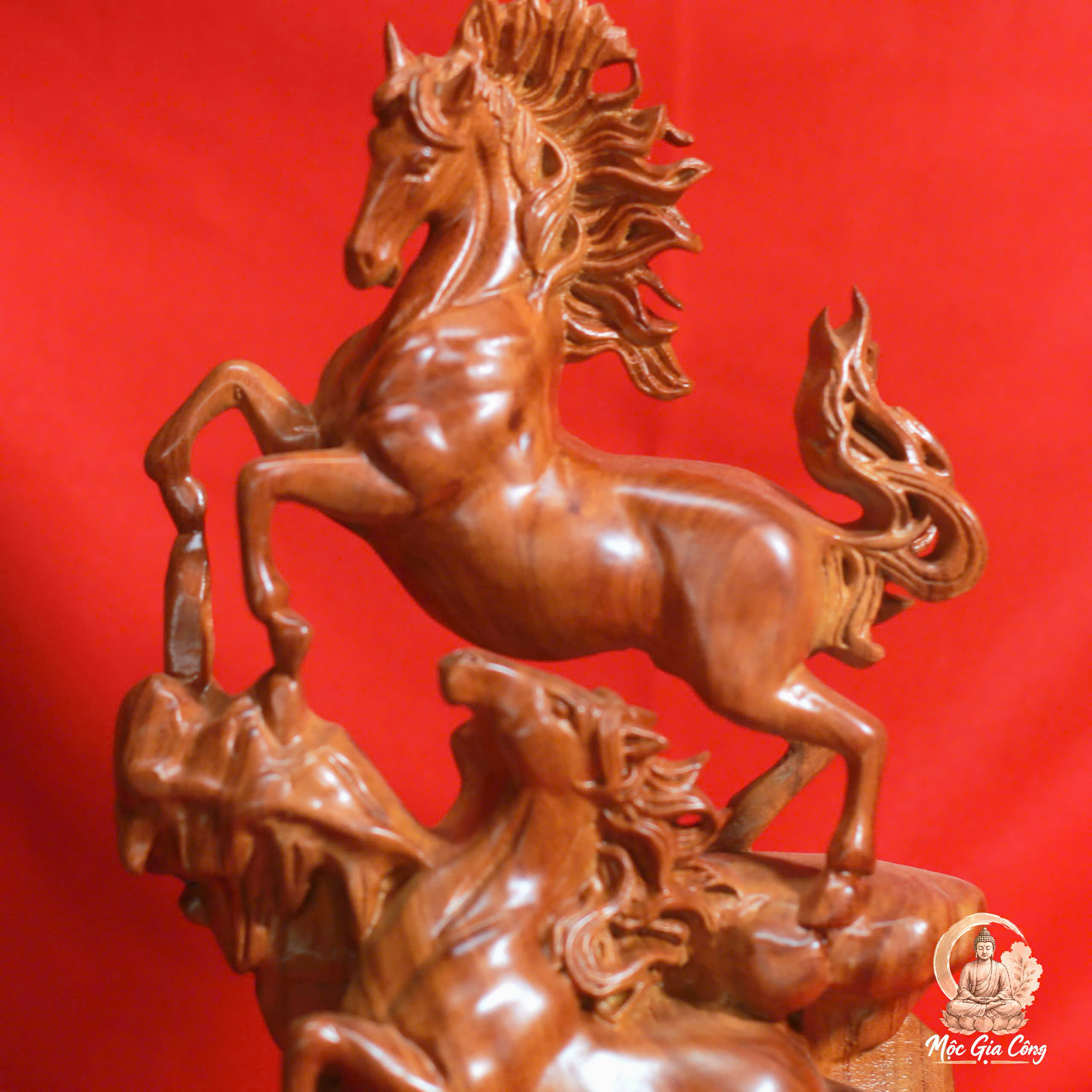 Song Mã Gỗ Hương Đá 5