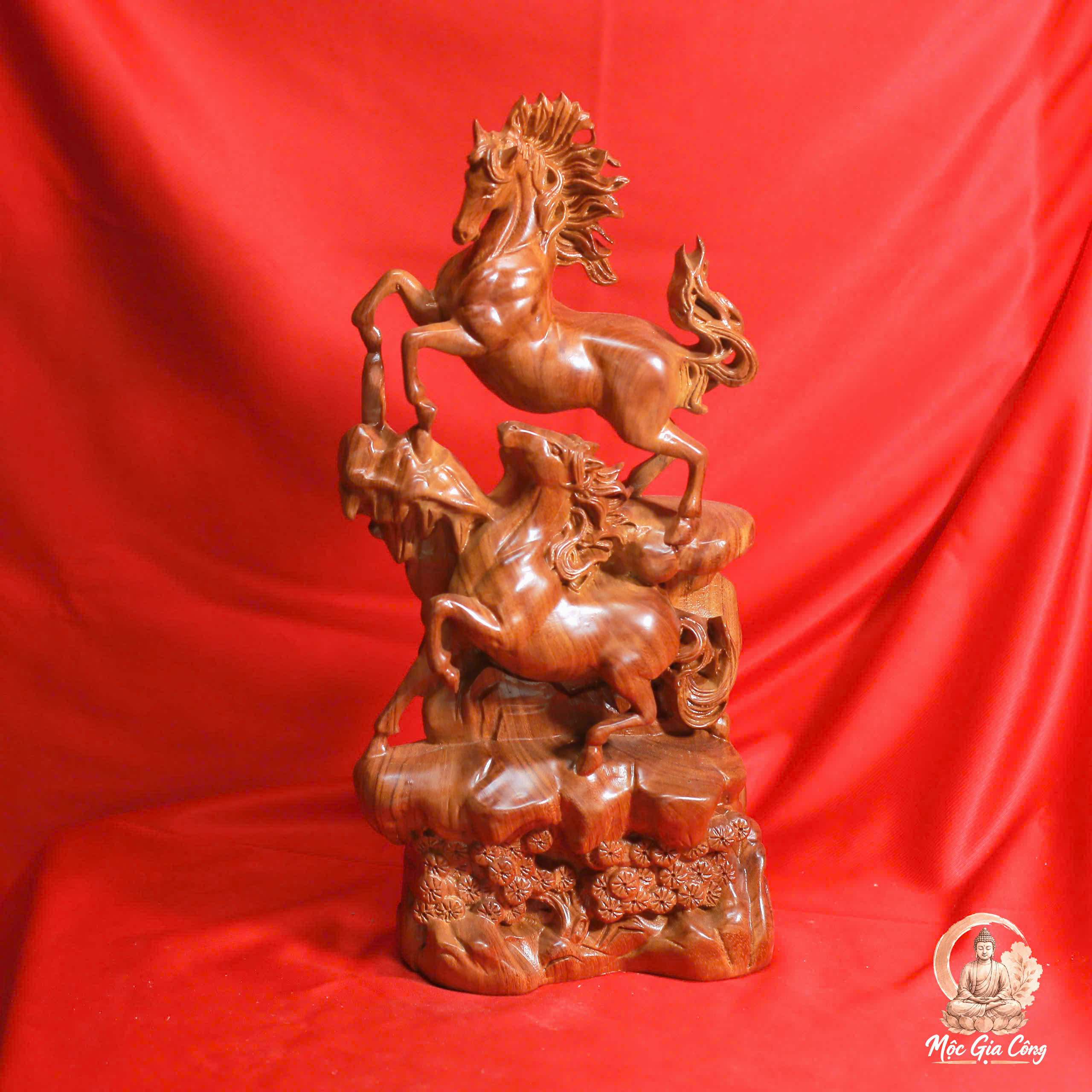 Song Mã Gỗ Hương Đá 3