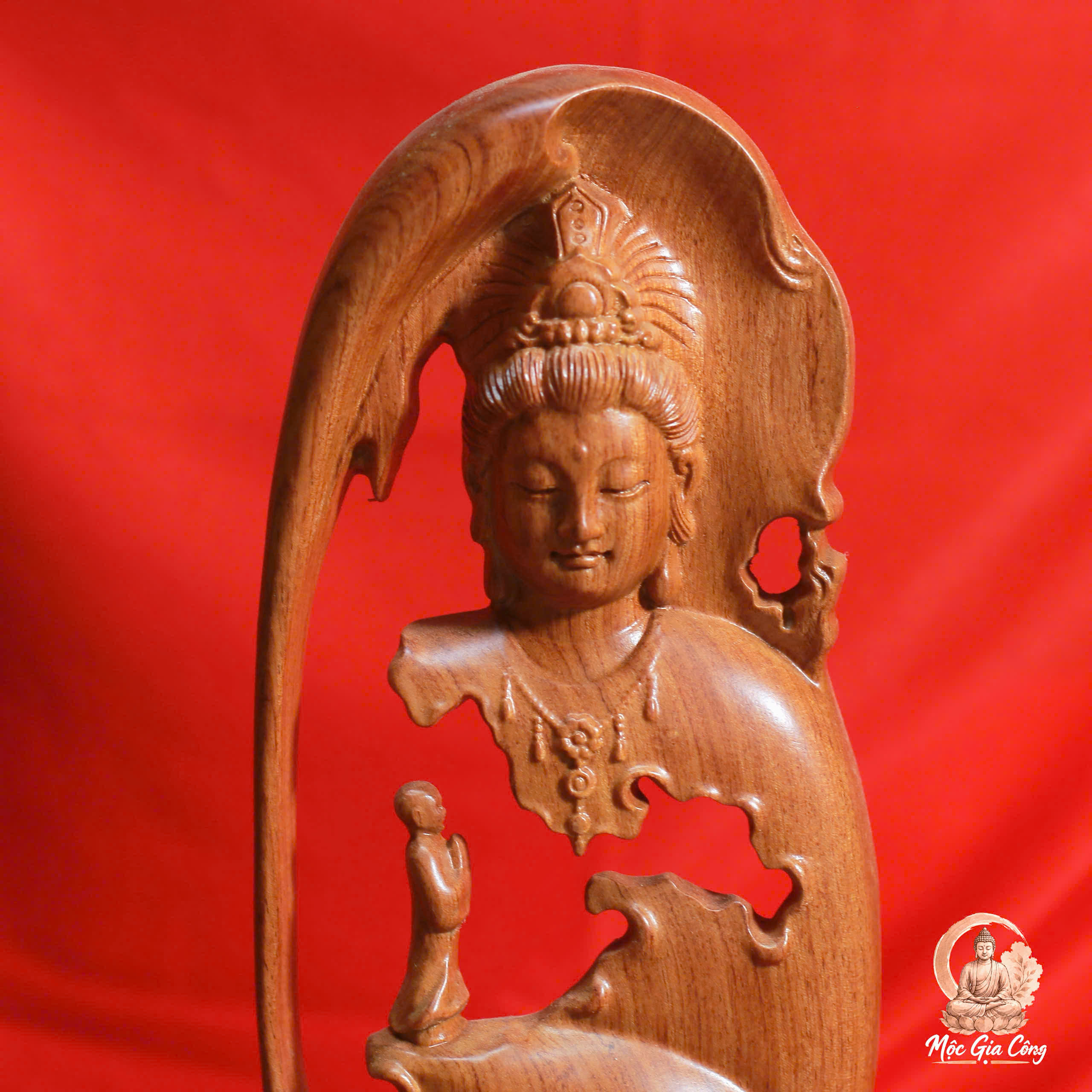 Nhất Tâm Bái Phật Gỗ Hương Đá 2