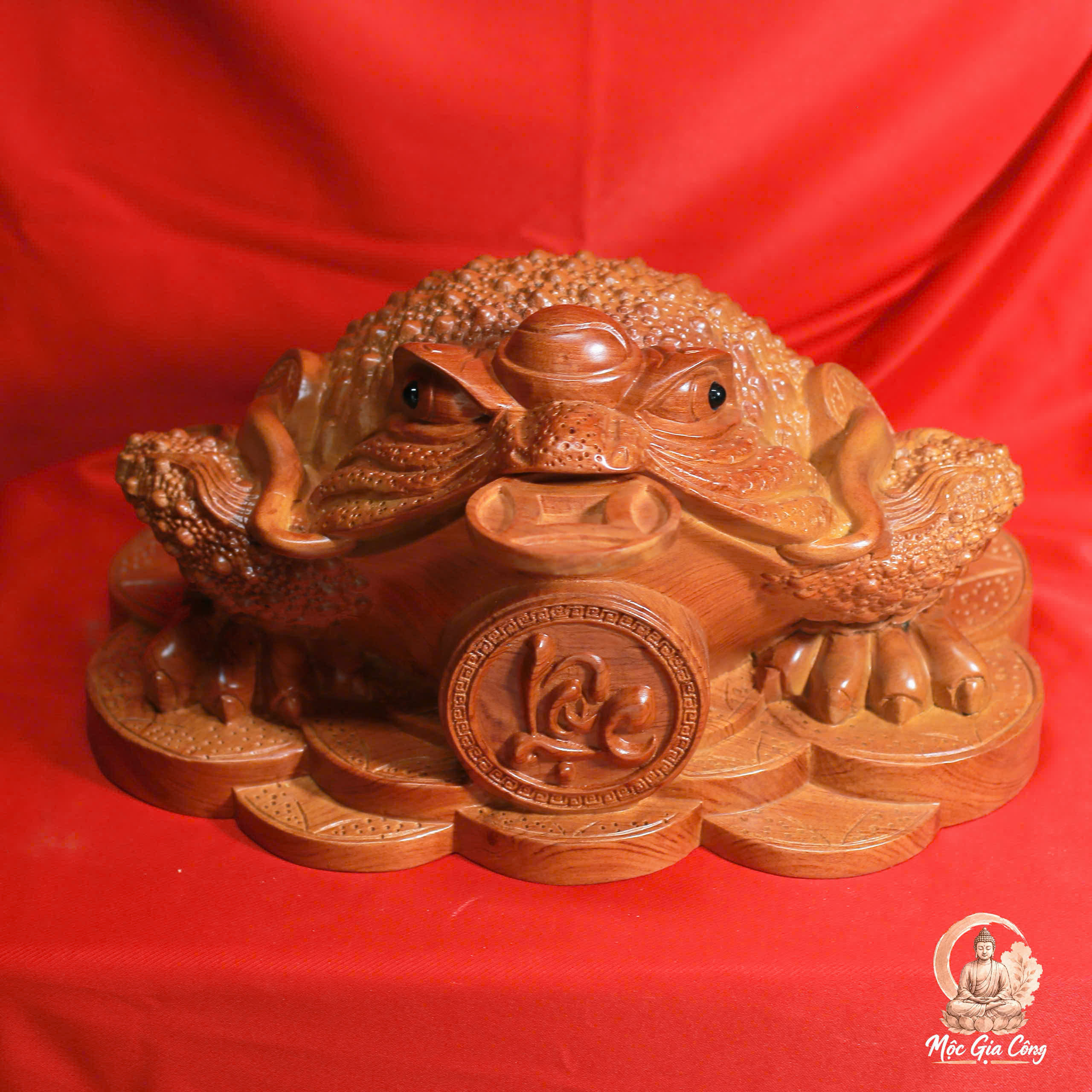 Thiềm Thừ Chiêu Tài Gỗ Hương Đá