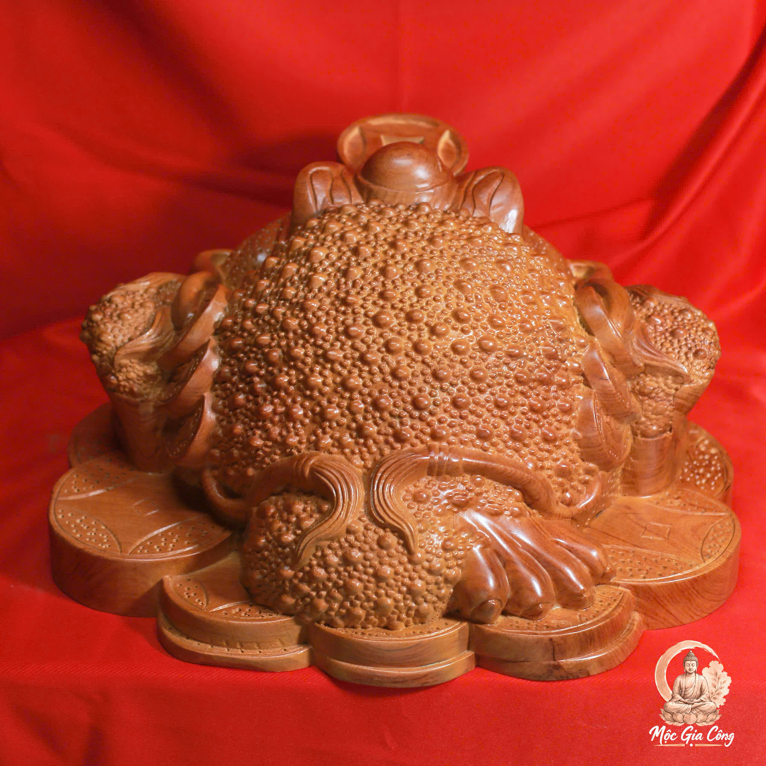 Thiềm Thừ Chiêu Tài Gỗ Hương Đá 2