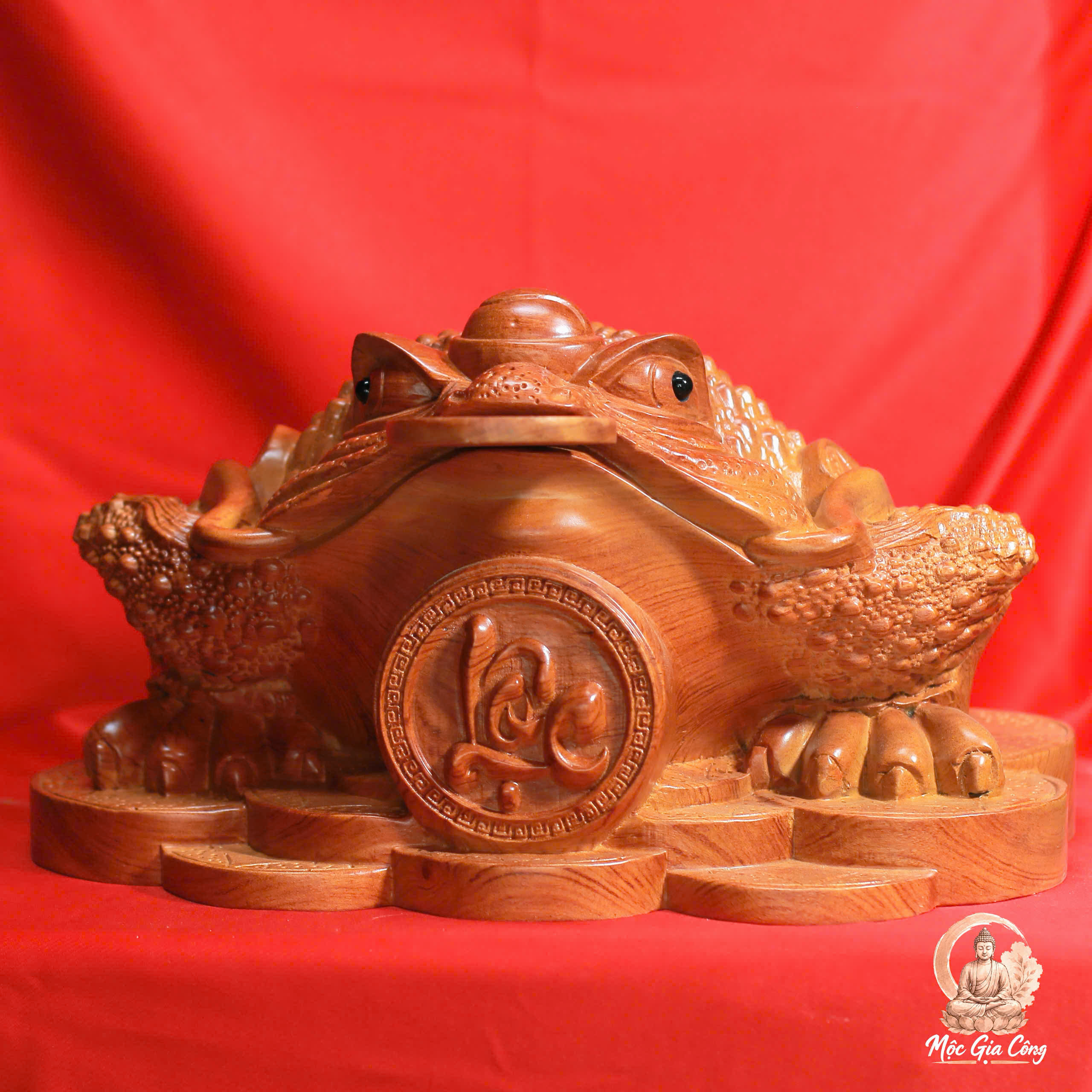 Thiềm Thừ Chiêu Tài Gỗ Hương Đá 6