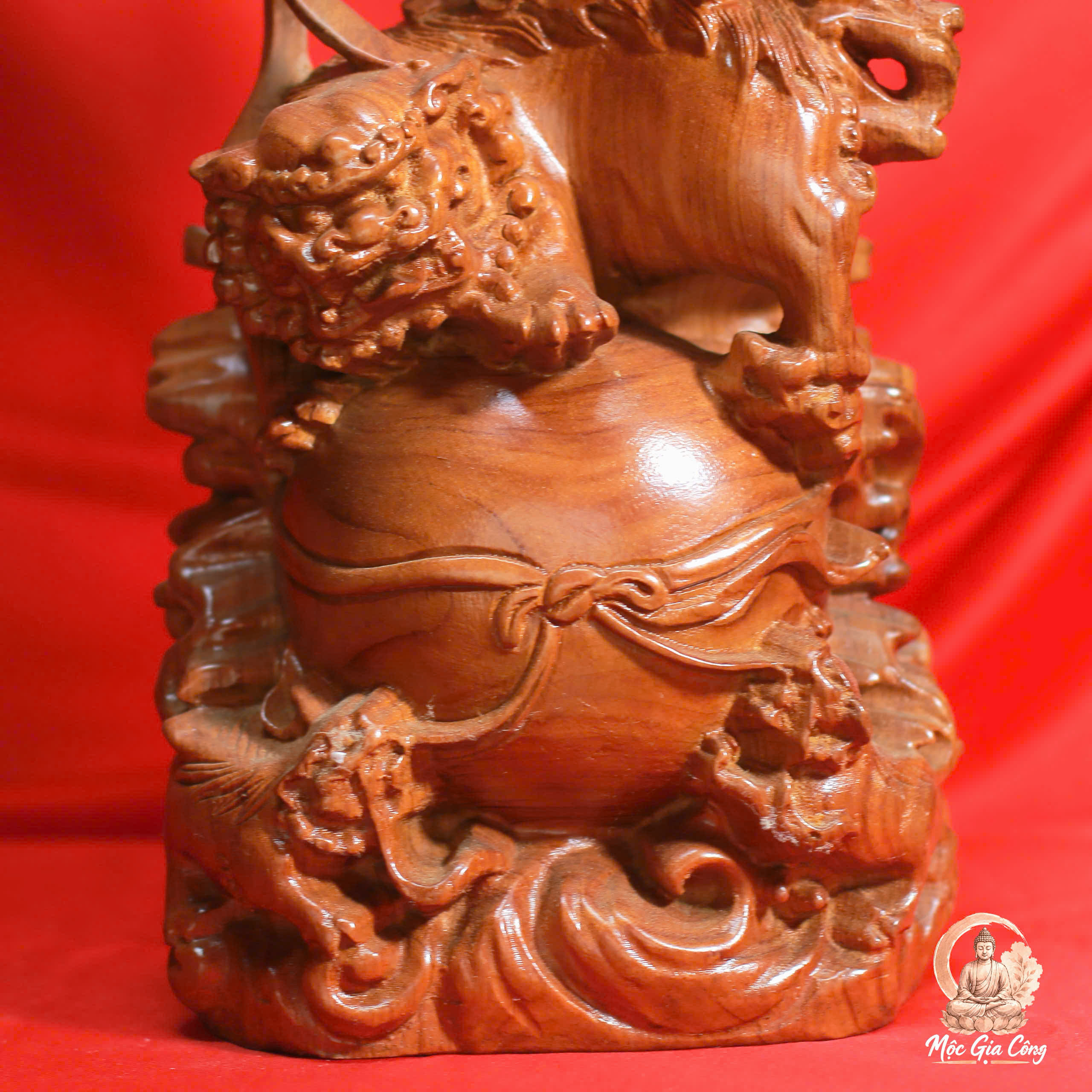 Đạt Ma Sư Tổ Gỗ Hương Đá 3