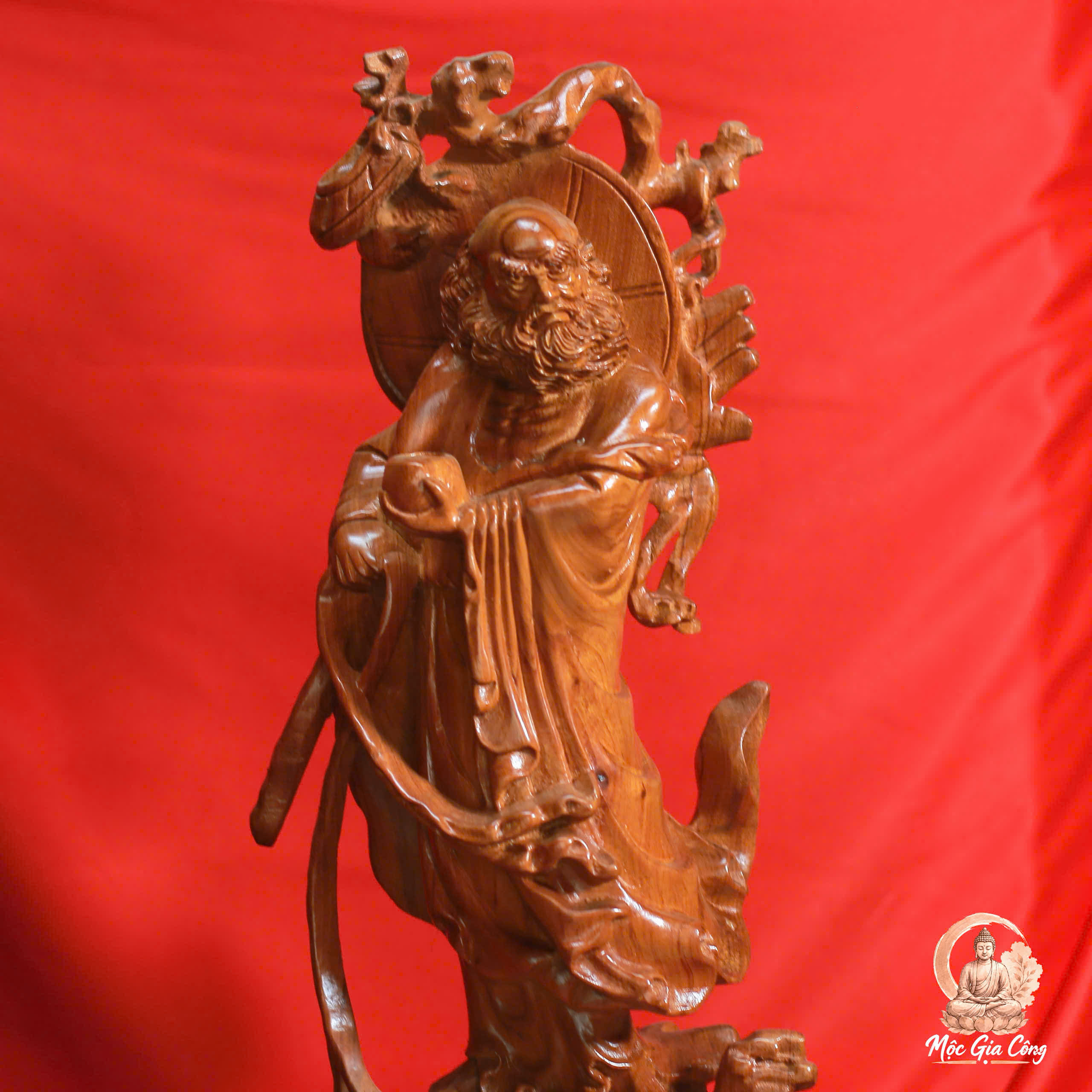 Đạt Ma Sư Tổ Gỗ Hương Đá 4