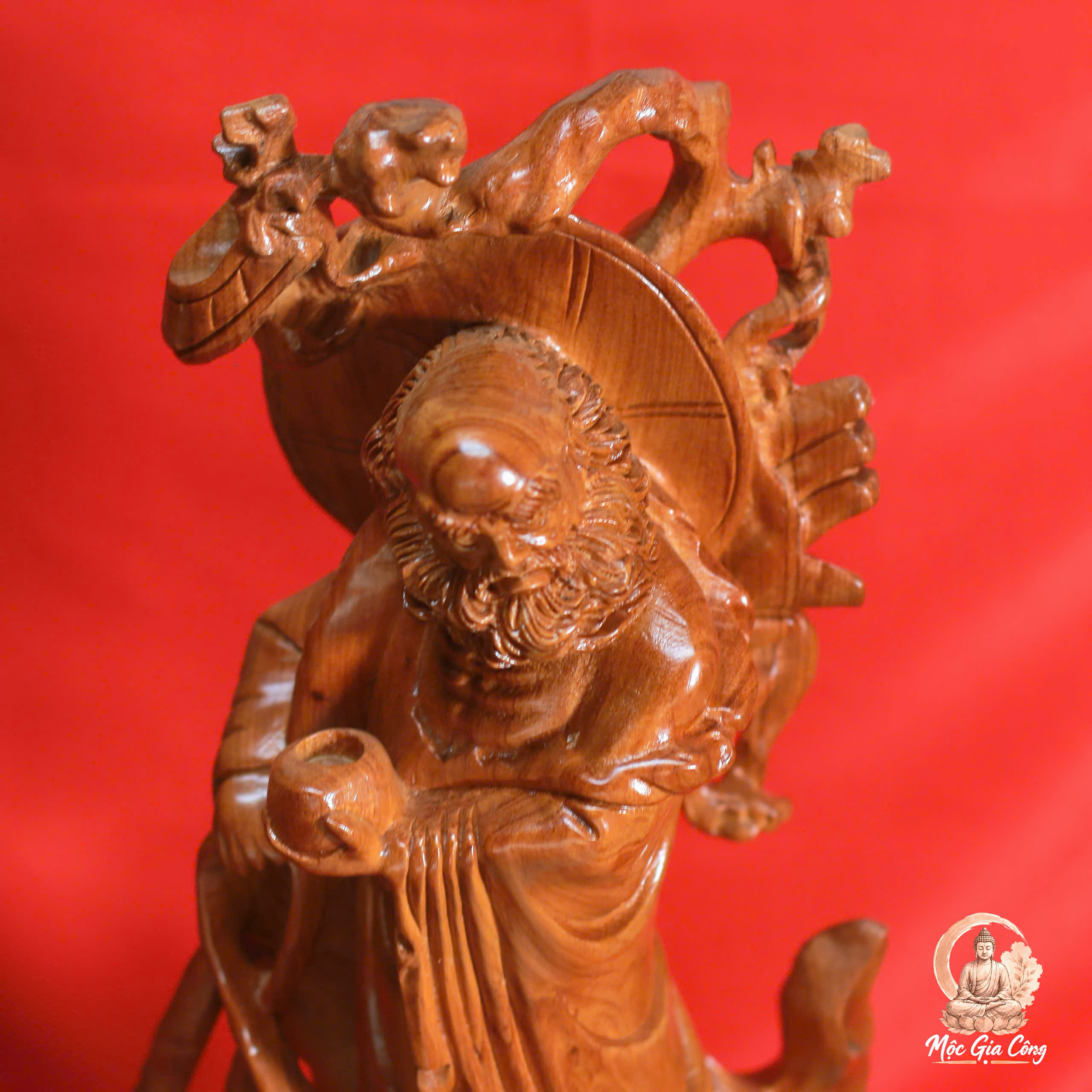 Đạt Ma Sư Tổ Gỗ Hương Đá 8