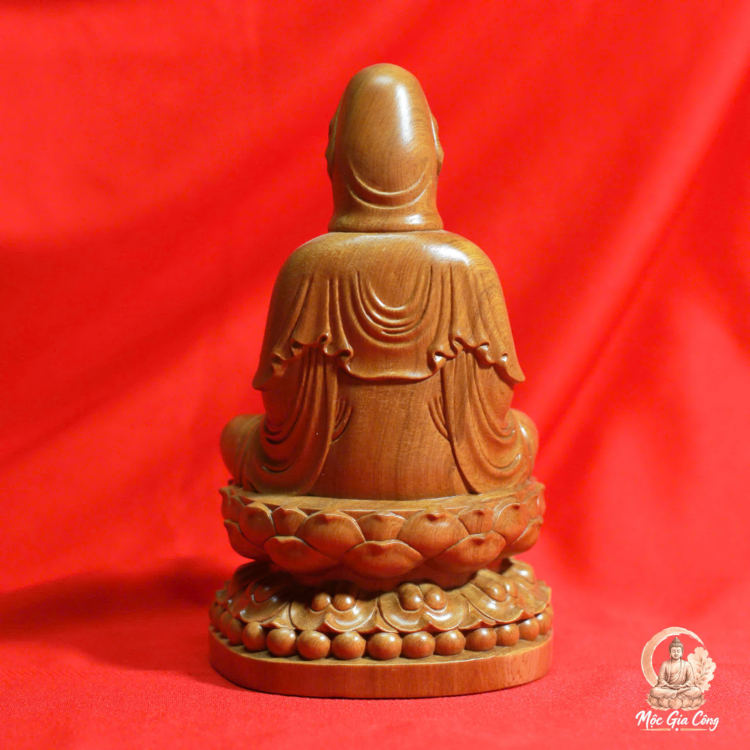 Quan Âm Tự Tại Gỗ Bách Xanh 2