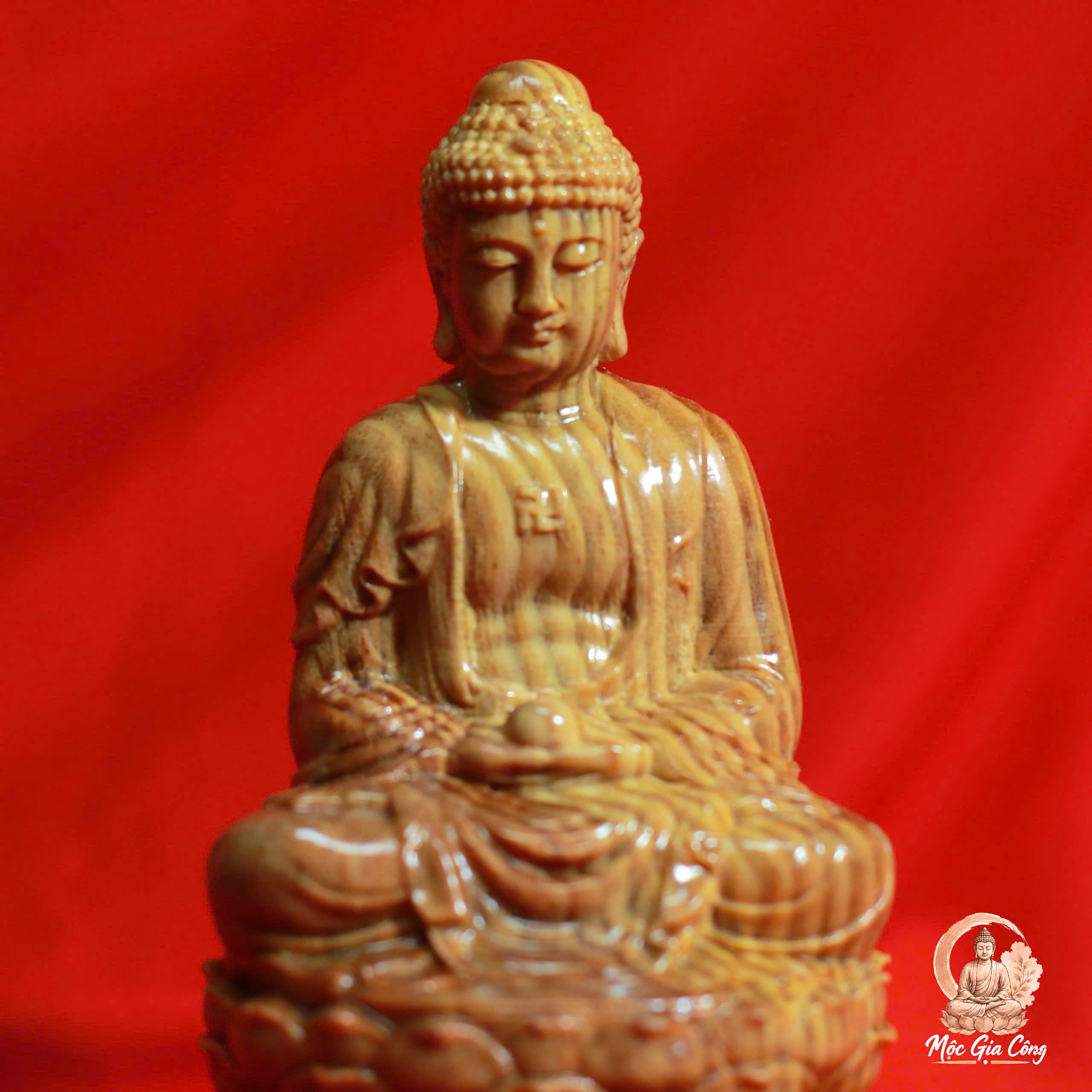 Phật A Di Đà Gỗ Huyết Long 4