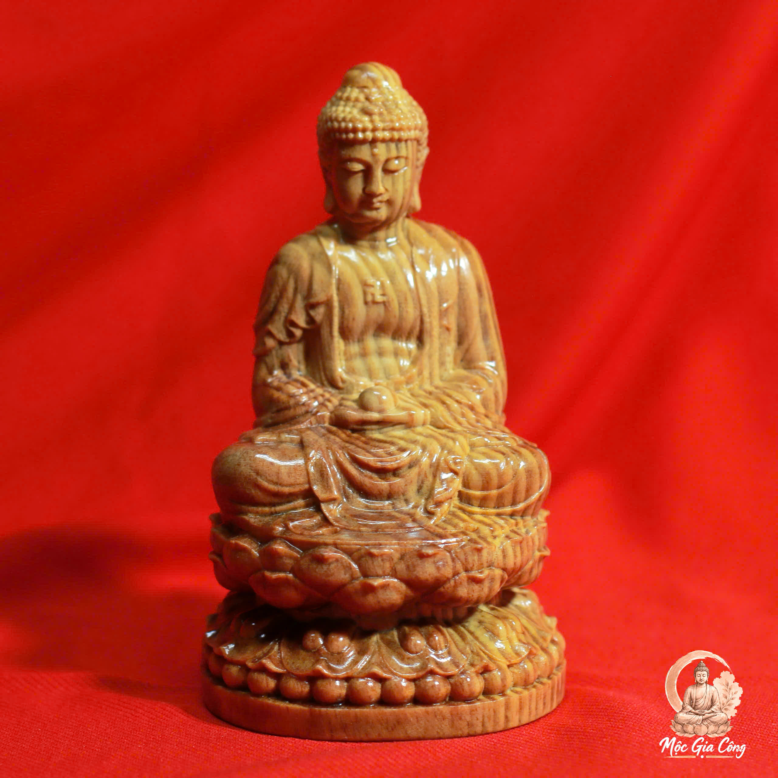Phật A Di Đà Gỗ Huyết Long