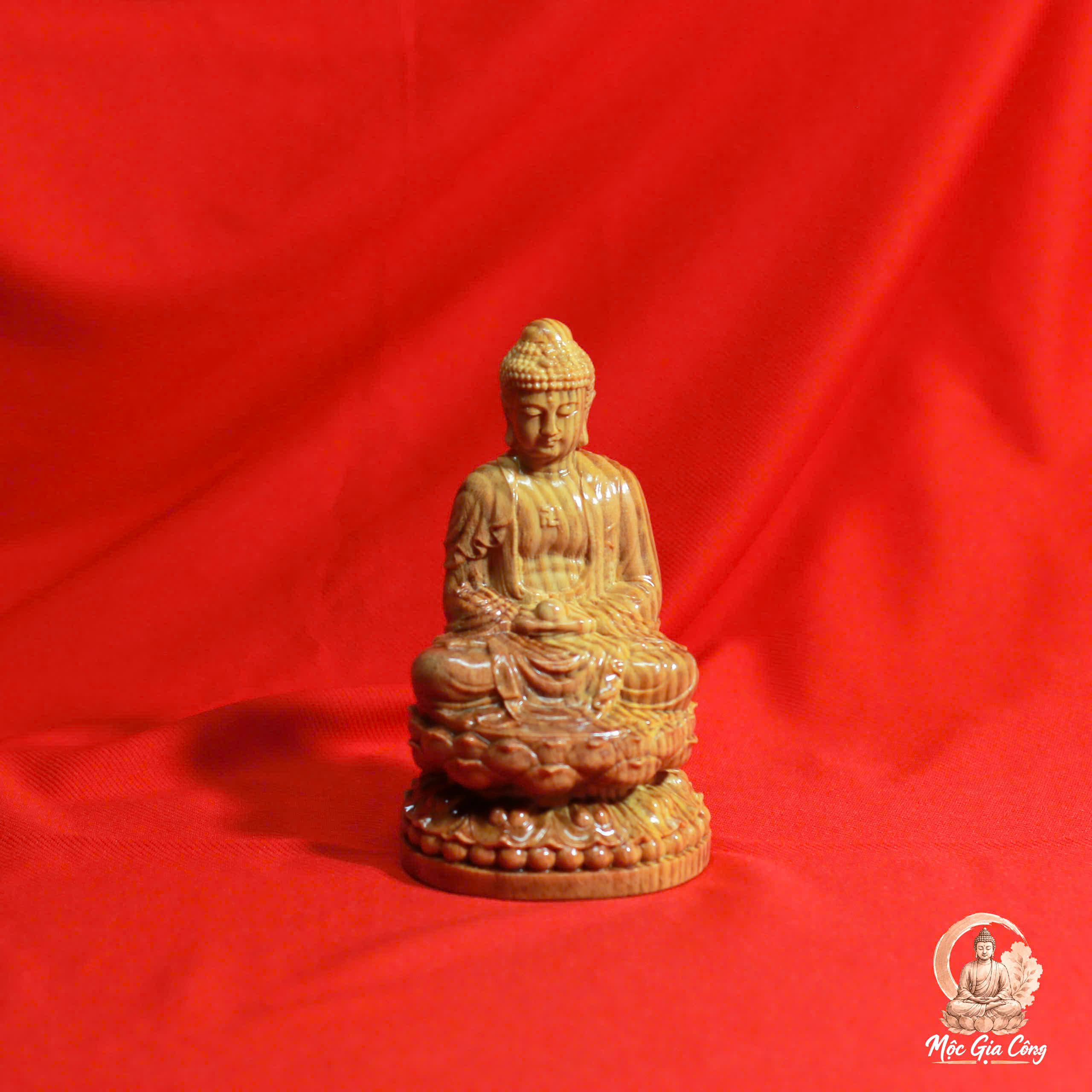 Phật A Di Đà Gỗ Huyết Long 2