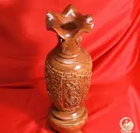 Lục Bình Tứ Quý Gỗ Hương Đá 4
